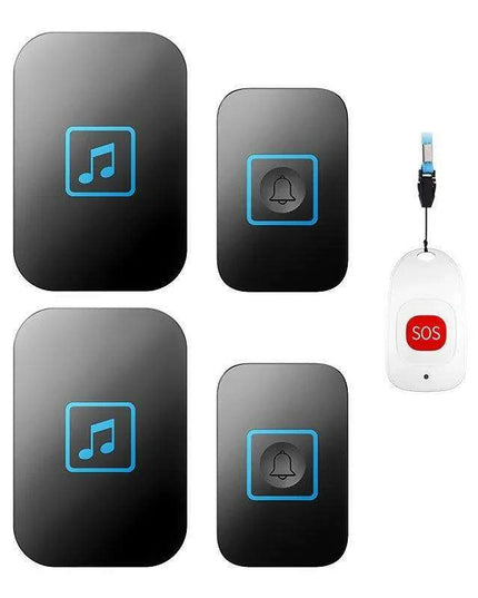 Advanced Wireless Doorbell System with Emergency Alert and Universal Plug Compatibility