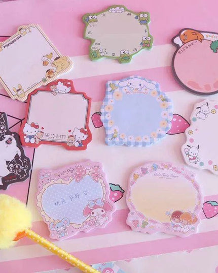 Adorable Kawaii Animal Sticky Note Collection - Perfect for Crafting and Journaling