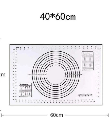 Versatile Silicone Baking Mat with Measurement Guide - Essential Tool for Effortless Cooking and Baking