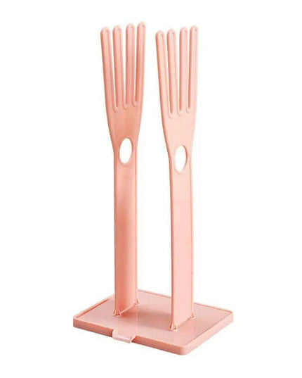 Kitchen Sink Glove Storage System with Detachable Draining Rack for a Neat Kitchen