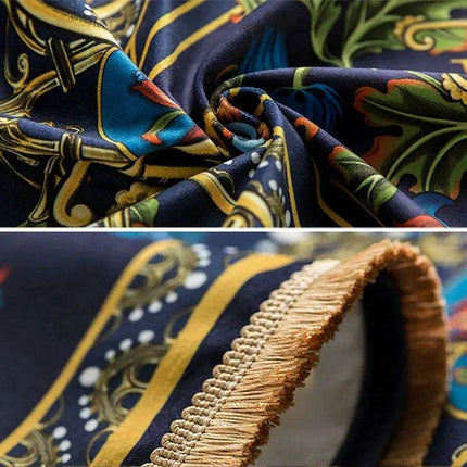 Luxurious Floral Velvet Tablecloth: Elevate Your Dining Experience