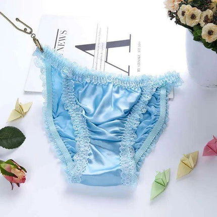Opulent Plus Size Silk Satin Seamless Knickers for Women