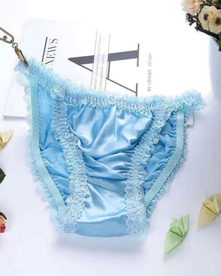 Opulent Plus Size Silk Satin Seamless Knickers for Women