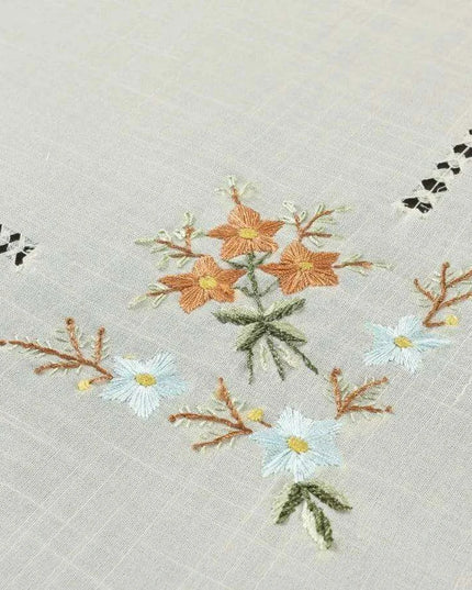 Sophisticated Beige Handcrafted Table Linen Set with Napkins for Luxurious Dining