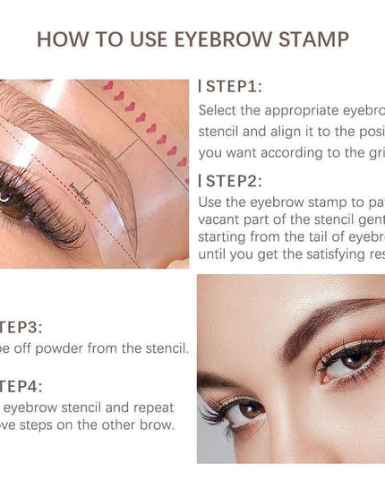 Eyebrow Shaping Stamp Kit for Flawless Brows