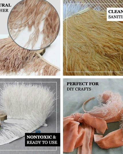Luxe Ostrich Feather Trim for Exquisite Crafting and Design