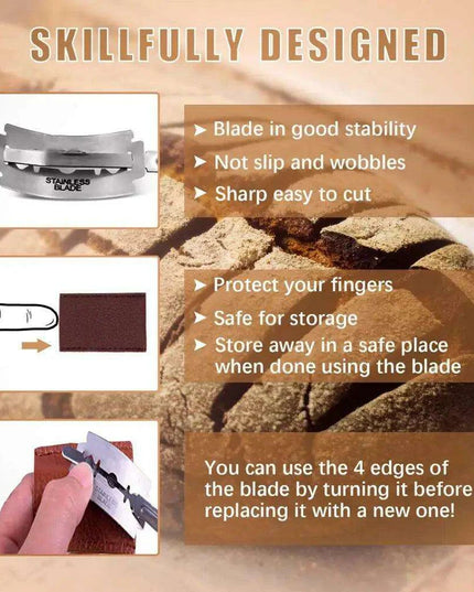 Professional Bread Scoring Kit with Protective Leather Case