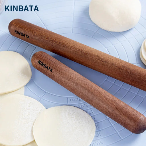 Ebony Wooden Rolling Pin for Baking & Pastry - Versatile Kitchen Tool for Fondant Cake Decoration and Dough Rolling