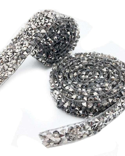 Sparkling Rhinestone Trim Kit for Creative Crafting - 1 Yard of Glamorous Elegance