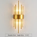 Modern Wall Sconce with Crystal Accents - Elegant Lighting Fixture for Home and Bathroom
