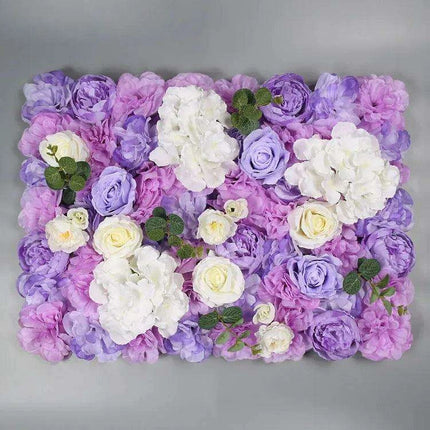 Elegant Floral Wall Art Handmade with Cotton, Silk, and Artificial Blooms