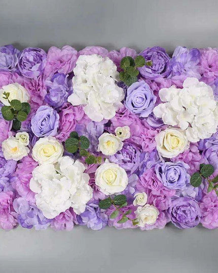 Elegant Floral Wall Art Handmade with Cotton, Silk, and Artificial Blooms