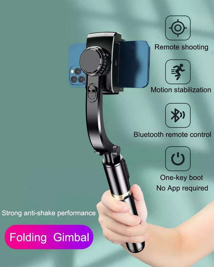 Smartphone Gimbal Stabilizer Kit with Bluetooth Tripod, Selfie Stick, and Remote Control