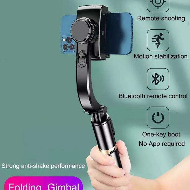 Smartphone Gimbal Stabilizer Kit with Bluetooth Tripod, Selfie Stick, and Remote Control