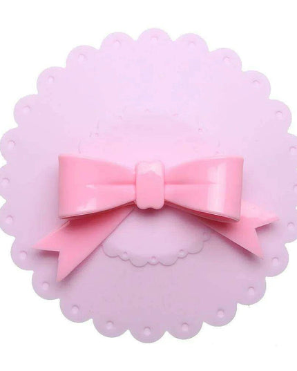 Charming Bowknot Silicone Cup Lid - Stylish and Secure Beverage Cover