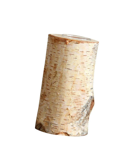 Rustic Birch Wood Tealight Candle Holder - Natural Decor for Home & Events