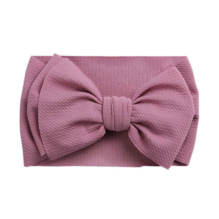 Chic Oversized Bow Turban Headband for Fashion-Forward Baby Girls