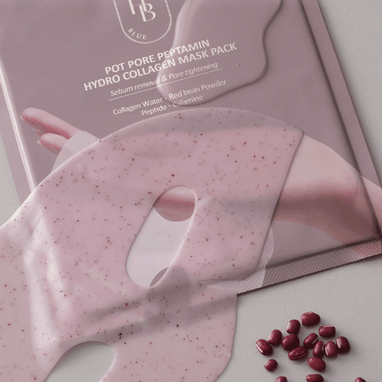 HEVEBLUE Pot Pore Peptamin Hydro Collagen Mask Pack 35g X 4ea - Très Elite