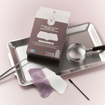 HEVEBLUE Red Bean Pore-Tightening Peptamin Podo Sebum Control Nose Pack (4sheets) - Très Elite