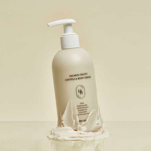 HEVEBLUE Salmon Fruity Centella Body Cream 300g - Très Elite
