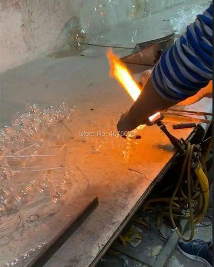 Customizable Handcrafted Glass Chandelier Inspired by Dale Chihuly with LED Lighting Options