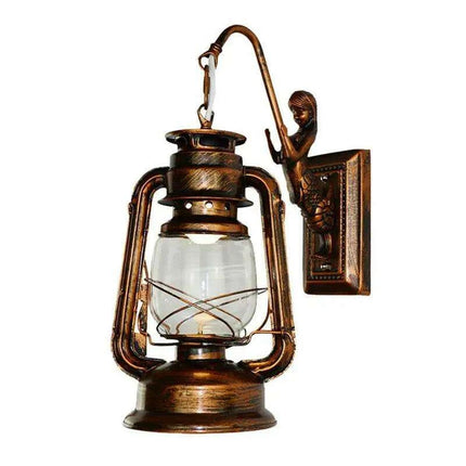 Retro Antique Copper Wall Lantern Sconce - Add Timeless Elegance to Your Home