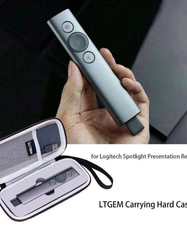 Logitech Spotlight Remote Protection Case - Elegant Black EVA Hard Shell for Secure Storage