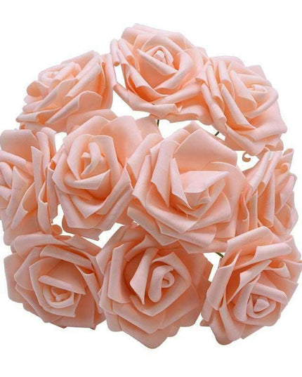 Elegant Faux Rose Bouquet Set - Choose from 10/20/30 Pieces