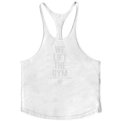 Men's Y-Back Sleeveless Muscle Tank - Performance Fitness Stringer Vest for Bodybuilding