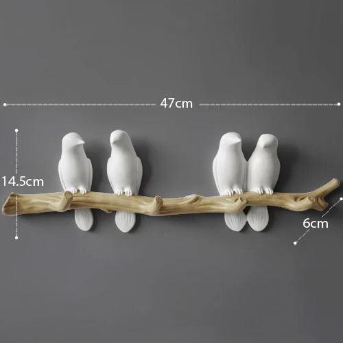 Chic Bird-Inspired Resin Wall Hook: A Blend of Style and Functionality