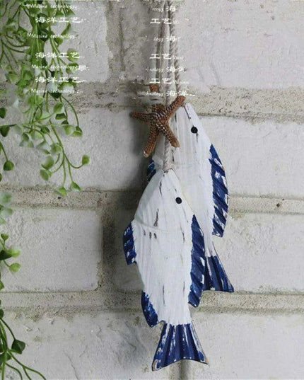 Coastal Village DIY Wooden Fish Wall Art Kit for Personalized Home Decor