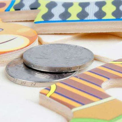 Charming Bear Adventure Dress-Up Wooden Puzzle Set