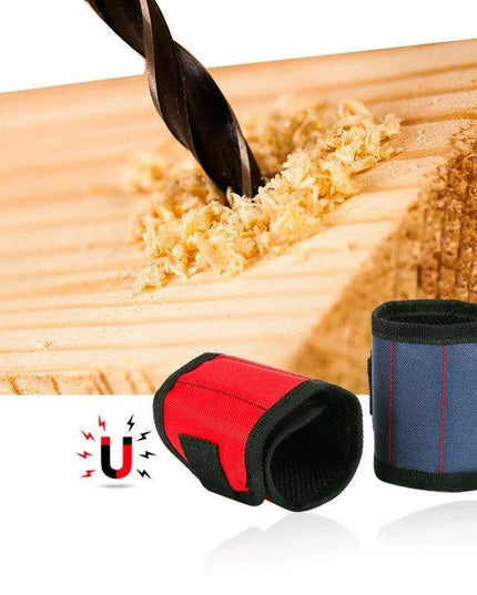 Magnetic Tool Organizer Set with Wristband and Storage Bag for DIY and Electrical Work