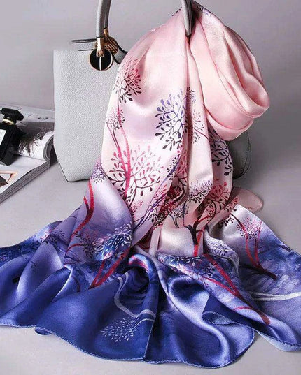Elegant Hangzhou 100% Pure Silk Scarf - Timeless Luxury Wrap