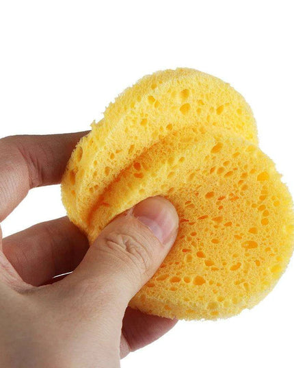 Natural Wood Pulp Facial Sponge Set - Essential Skincare Tools