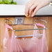 Trash Bag Storage Rack for Kitchen Cabinet Organization