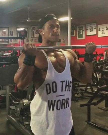 Men's Y-Back Sleeveless Muscle Tank - Performance Fitness Stringer Vest for Bodybuilding