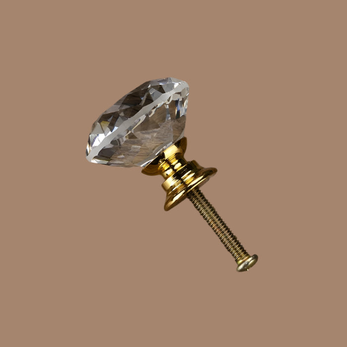Glamorous Rainbow Crystal Glass Cabinet Knobs for Elegant Home Styling