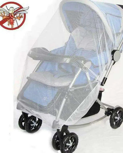 Infant Stroller Mosquito Net - Premium Bug Protection for Newborns, White
