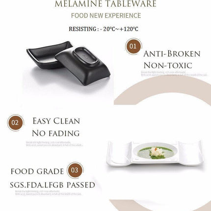 Stylish Melamine Ramen and Salad Bowl Set for Elevated Dining Experiences