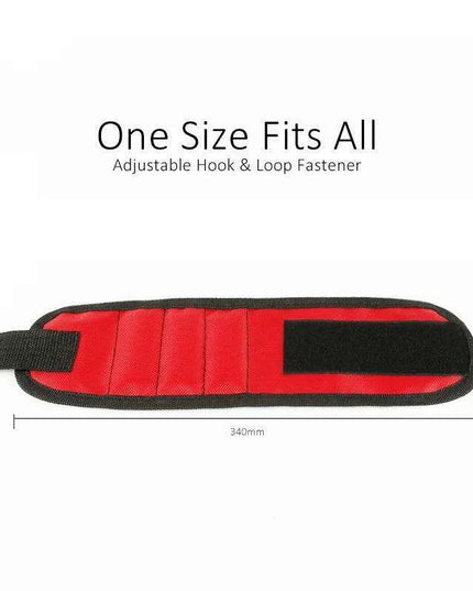 Magnetic Tool Organizer Set with Wristband and Storage Bag for DIY and Electrical Work