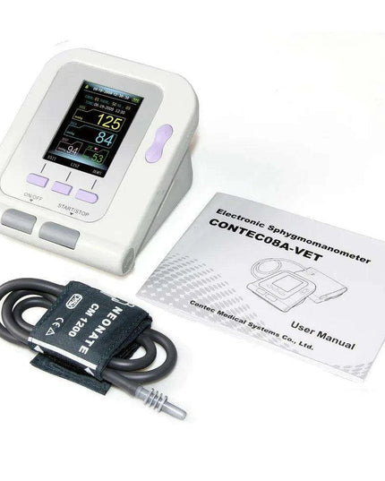 Veterinary Digital Blood Pressure Monitor for Pets - CONTEC08A-VET with Multiple Cuff Sizes and Integrated Software Solutions