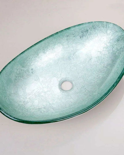 Elegant European Inspired Oval Glass Sink Set for Modern Bathrooms