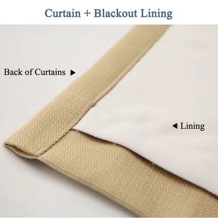 MAKEHOME Thermal Blackout Curtains - White, Energy Efficient Drapes