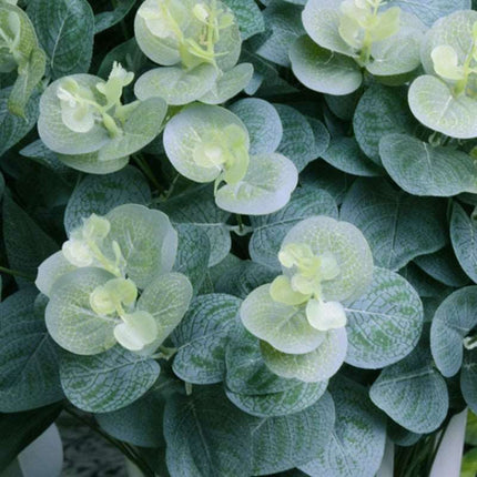 Eucalyptus Elegance: Luxurious Silk Floral Bouquet with 16 Stems