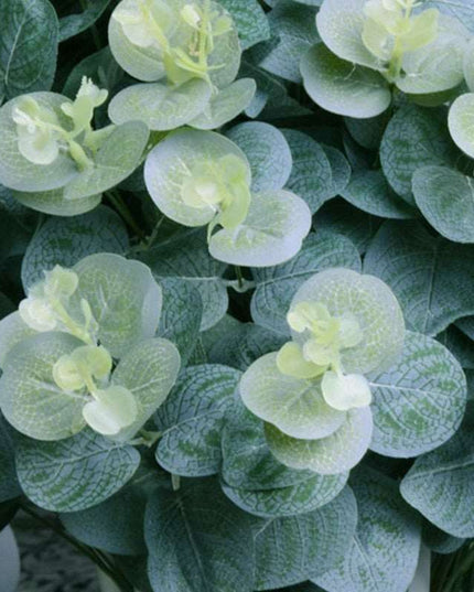 Eucalyptus Elegance: Luxurious Silk Floral Bouquet with 16 Stems