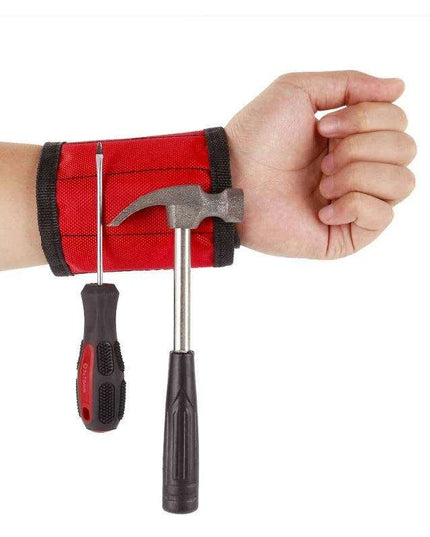 Magnetic Tool Organizer Set with Wristband and Storage Bag for DIY and Electrical Work