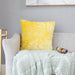 Plush Golden Velvet Pillow Cover Set - Perfect for Home, Vehicle, and Office Elegance
