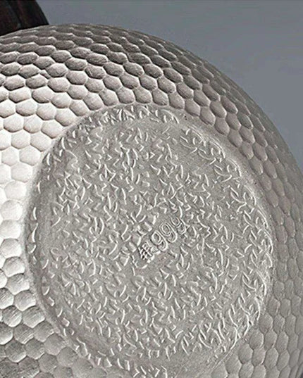 Luxurious S999 Silver Japanese Tea Ceremony Set for the Ultimate Tea Experience