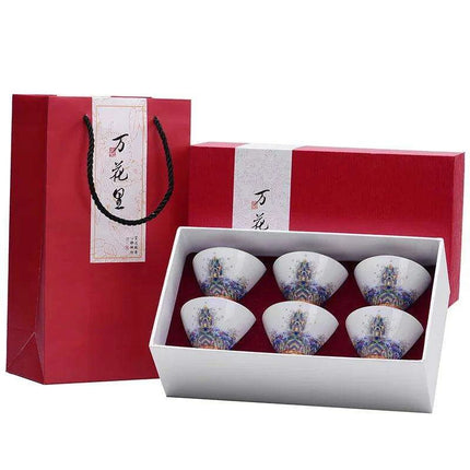 Exquisite Enamel and Silver Kungfu Tea Set - Heritage Elegance Collection